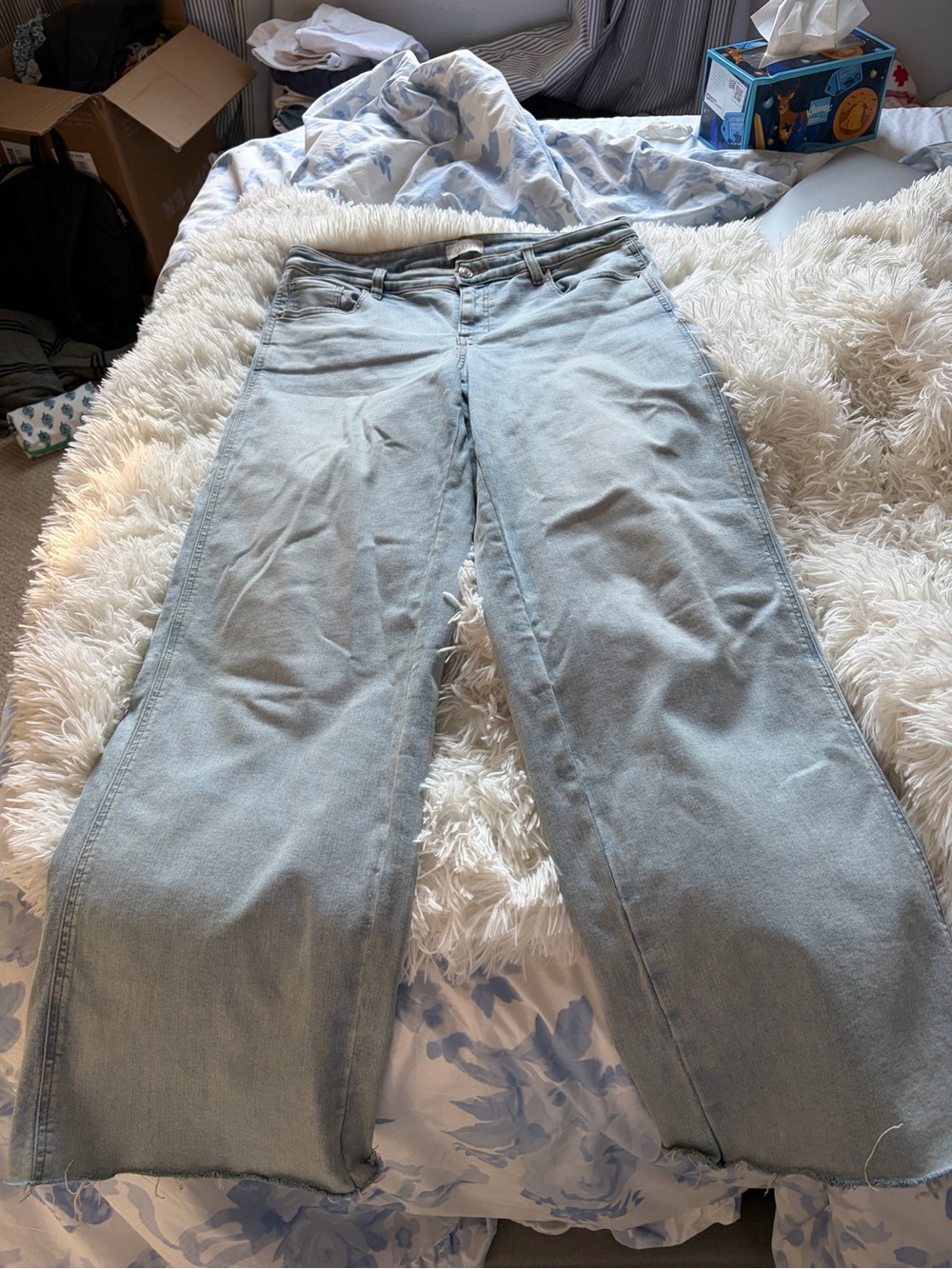 PacSun Light Blue Wide-Leg Jeans